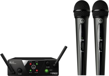 AKG WMS 40 PRO Mini 2 Dual Vocal Set Komplet 2 mikrofonów bezprzewodowych do ręki
