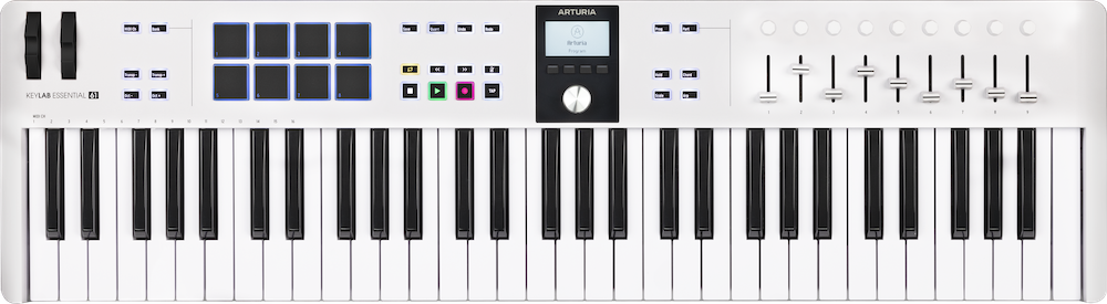 Arturia KeyLab Essential 61 mk3 White - klawiatura MIDI USB