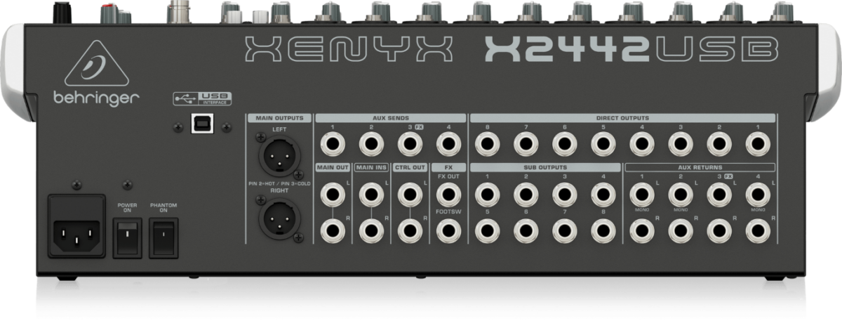 Behringer XENYX X2442 USB - mikser audio2