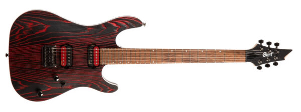 Cort KX300 Etched EBR - Gitara elektryczna Etched Black Red0