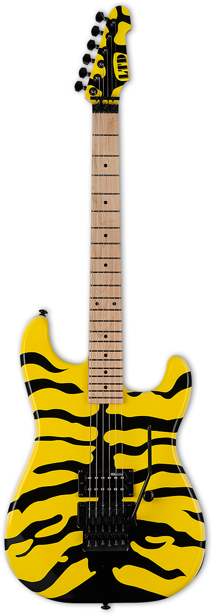 Gitara Elektryczna - LTD GL 200 MT George Lynch Signature Yellow with Tiger Graphic