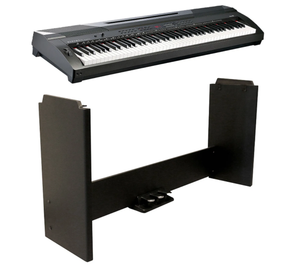Kurzweil KA90 BK + KAS5 pianino cyfrowe ze statywem i pedałami ( czarne )