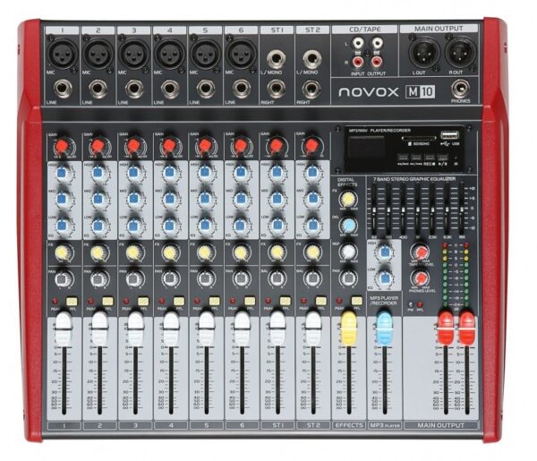 Novox M10 - mikser audio odtwarzacz MP3/USB