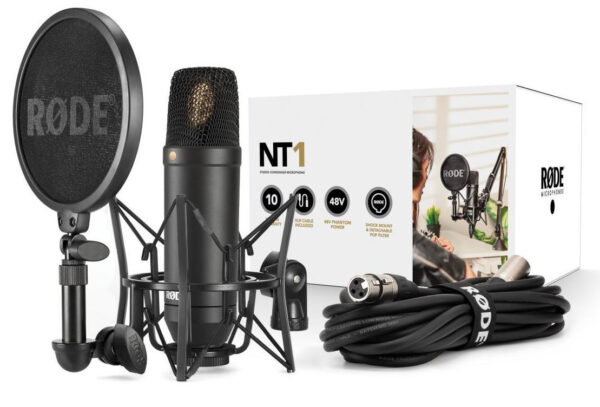 Rode NT1 Kit Mikrofon do nagrywania w zestawie z pop filtrem i koszem