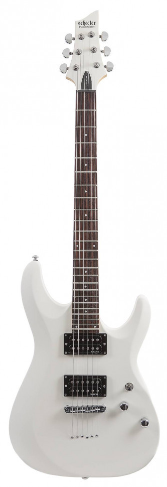 Schecter C-6 Deluxe Satin White (SWHT) - Gitara elektryczna