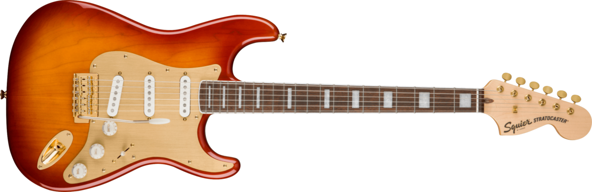 Squier 40th Anniversary Stratocaster Gold Edition SSB - Gitara elektryczna