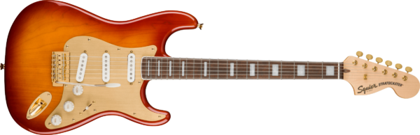 Squier 40th Anniversary Stratocaster Gold Edition SSB - Gitara elektryczna