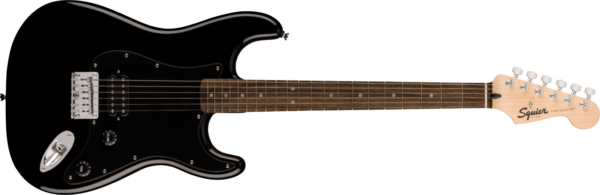 Squier Sonic Stratocaster HT H, LF, Black Pickguard, Black - gitara elektryczna