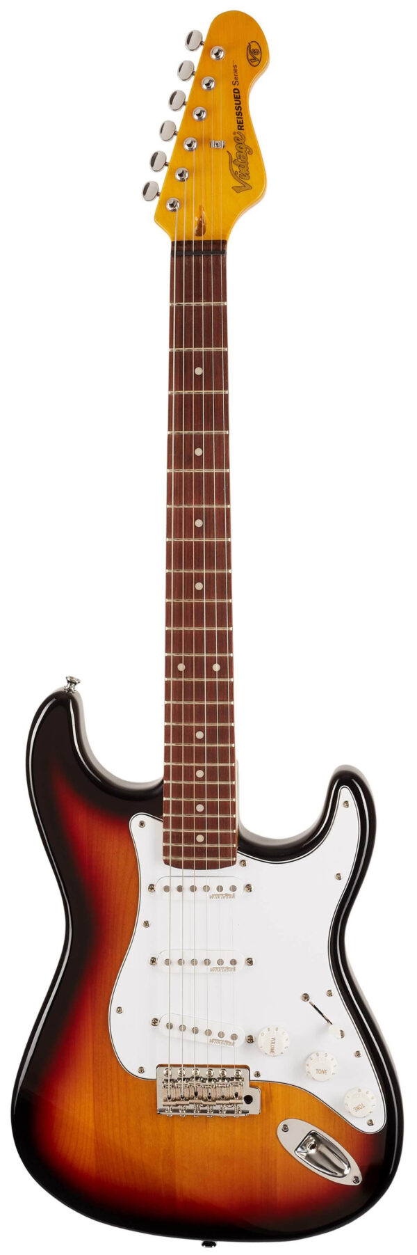 VINTAGE V6SSB Gitara elektryczna stratocaster, kolor Sunburst