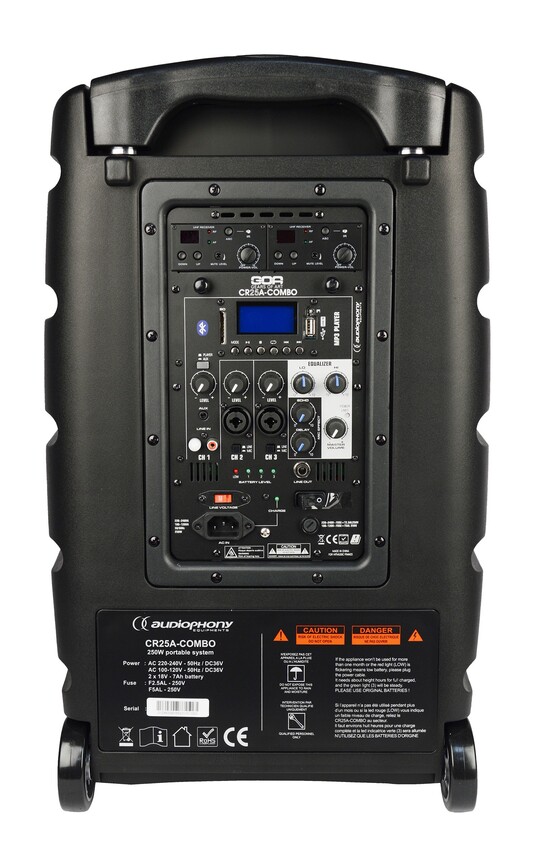 Audiophony CR25A-COMBO - przenośny system nagłośnieniowy B-STOCK0