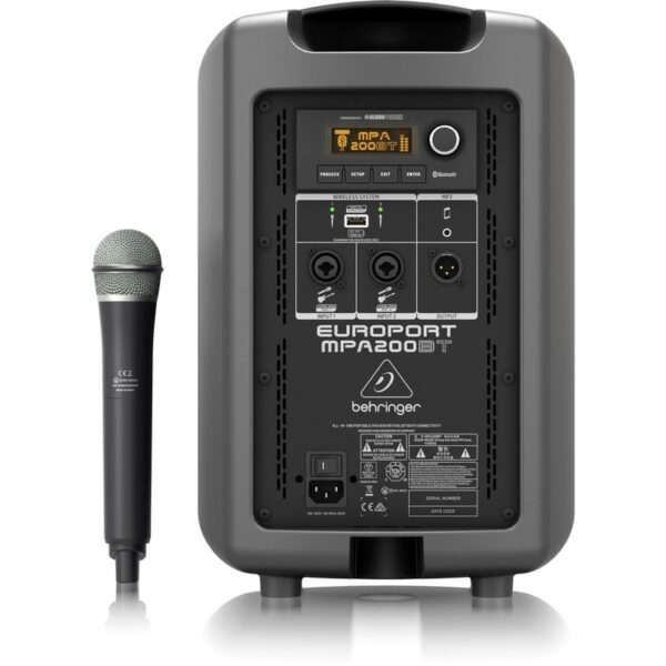 Behringer MPA200BT - system nagłośnieniowy z Bluetooth i mikrofonem bezprzewodowym0