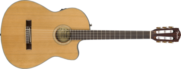 Fender CN-140SCE Nylon WN Natural with Case - Gitara elektroklasyczna