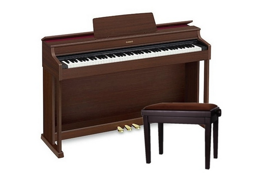 CASIO AP-470 BN SET - pianino cyfrowe (elektryczne) z ławą w zestawie