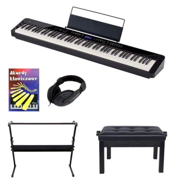 CASIO PX-S3100 - pianino cyfrowe + statyw + ława + słuchawki + książeczka0