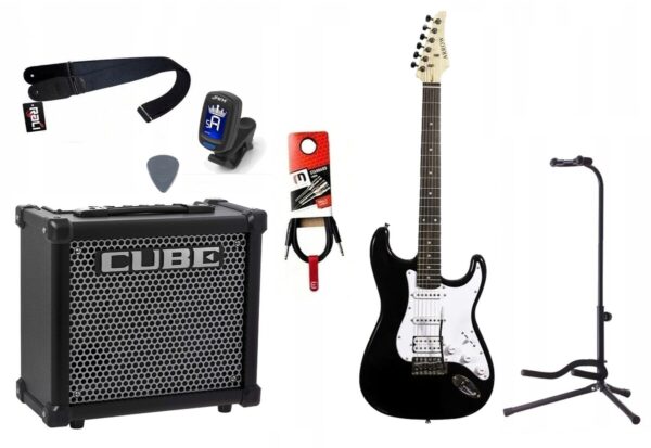 Gitara Elektryczna + Wzmacniacz 10W Tuner Zestaw 842