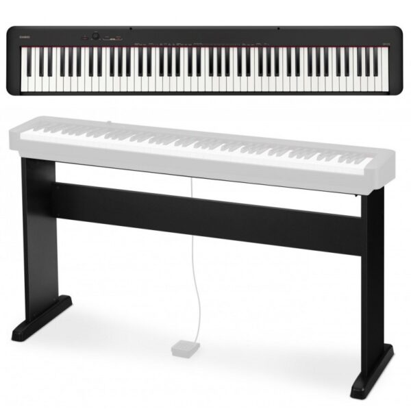 Pianino cyfrowe Casio CDP-S110 BK + statyw + ława + słuchawki0