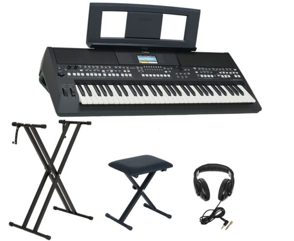 Keyboard Yamaha PSR-SX600 +Statyw +Ława +Słuchawki
