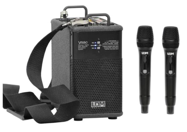 LDM PersonalBox Light V220 2xH20 - system PA + 2 mikrofony bezprzewodowe