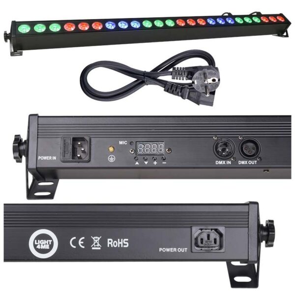 LIGHT4ME 6x DECO BAR 24 RGB - zestaw listw belek LED + pokrowiec0