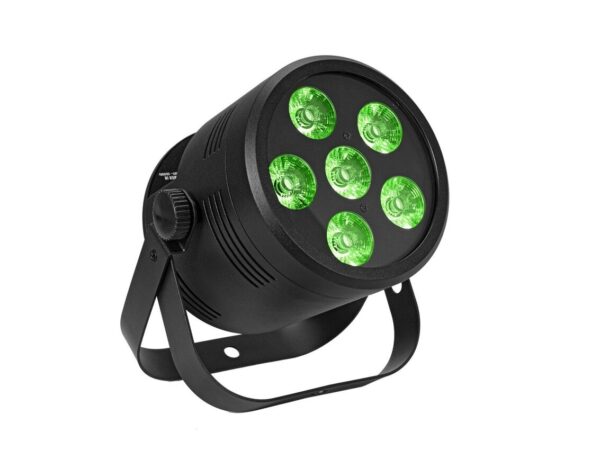 EUROLITE Zestaw 16x LED Silent Par 6 QCL floor bk + Skrzynie Transportowe0