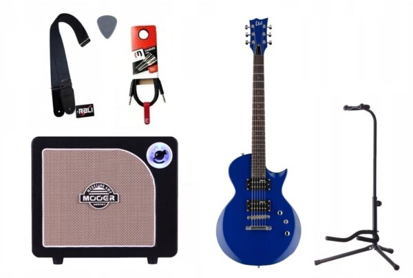 Gitara Elektryczna + Wzmacniacz 15W Kabel Zestaw 698