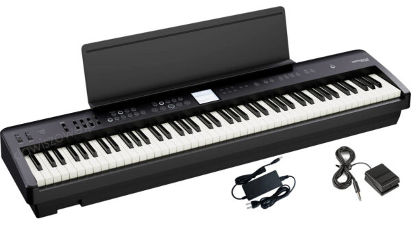 ROLAND FP-E50 pianino + statyw i ławka0