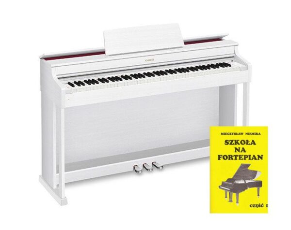 Casio AP-470 WE - pianino cyfrowe + książka edukacyjna