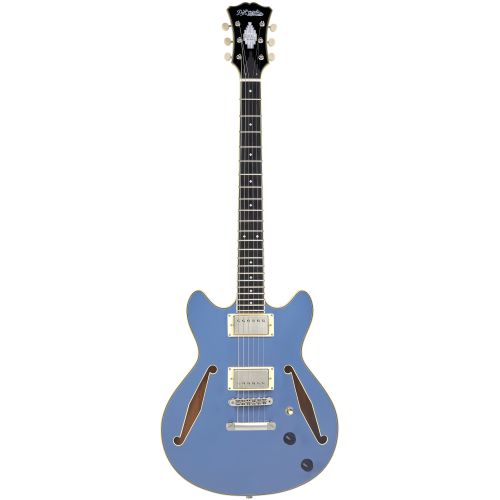 D'Angelico Excel Mini DC Tour Solid Slate Blue gitara elektryczna