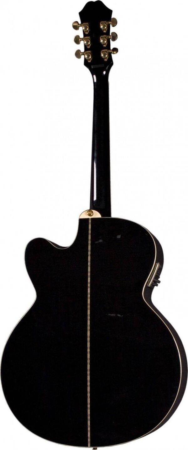 Epiphone J-200EC Studio Solid Top Fishman Sonitone BK Black gitara elektro-akustyczna0