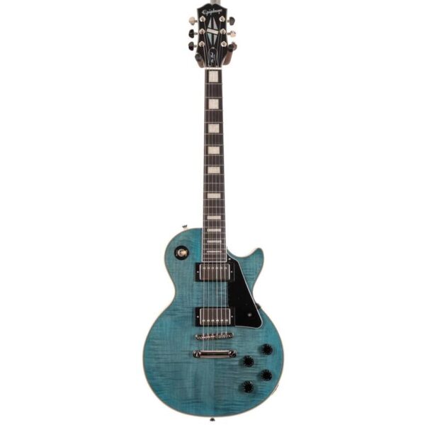 Epiphone Les Paul Custom Figured Transparent Blue -Gitara Elektryczna