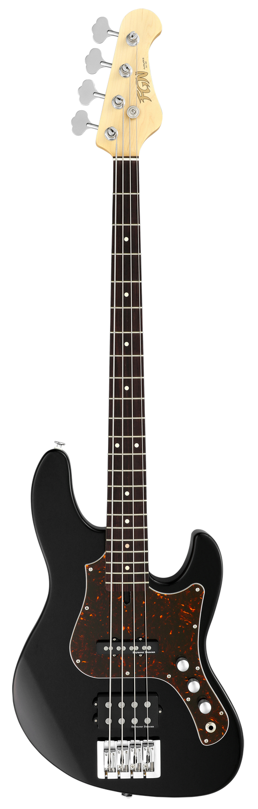 FGN J-Standard Mighty Jazz 2 Black - gitara basowa