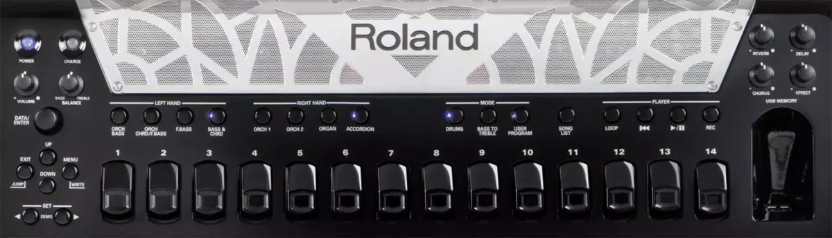 Roland FR-8X Czarny Akordeon klawiszowy7