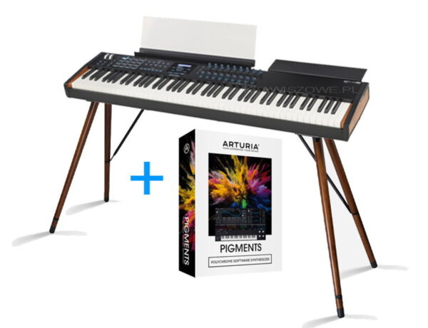 Arturia Power Trio Bundle – zestaw KeyLab 88 MkII BLACK + stylowy stand + PIGMENTS