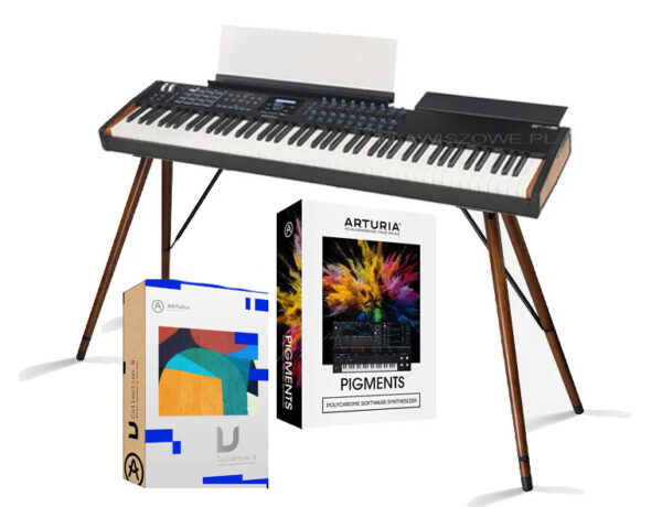 Arturia Power Trio Bundle – zestaw KeyLab 88 MkII BLACK + stylowy stand + V Collection 9 + PIGMENTS