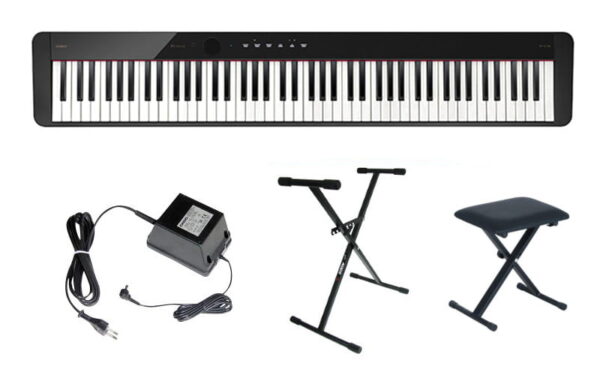 Casio PX-S1100 BK Pianino Cyfrowe + STATYW + PEDAŁ SUSTAIN + ŁAWA + 5 LAT GWARANCJI