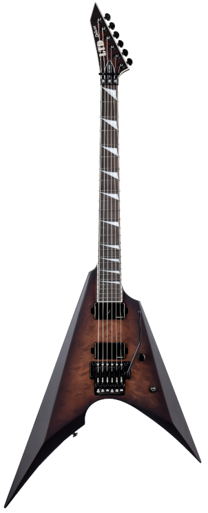 ESP LTD Arrow QM Dark Brown Sunburst