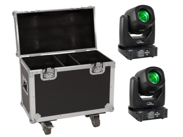 EUROLITE Set 2x LED TMH-B90 + Case with wheels