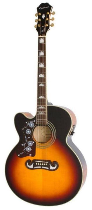 Epiphone J-200EC Studio LH Vintage Sunburst