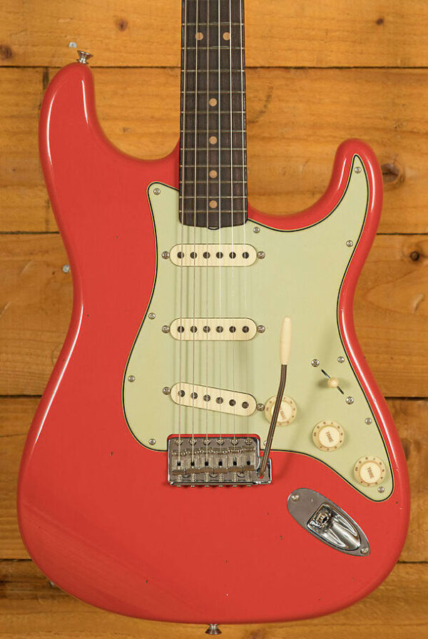 Fender Custom Shop LTD 63 Strat Journeyman Relic Aged Fiesta Red w/CC Hardware