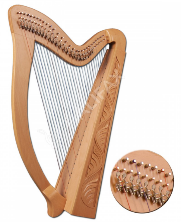 Harfa celtycka - Halifax 2774 BW Celtic Harp 29