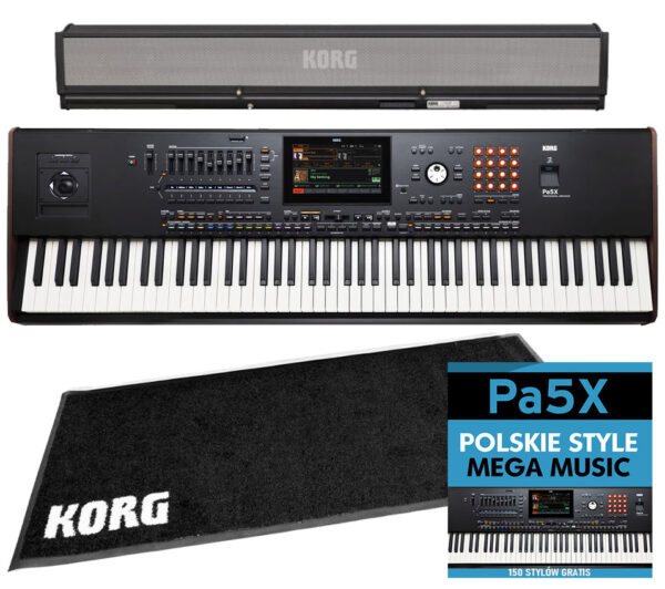 KORG PA5X 88 + głośnik PAAS mk2 + STYLE