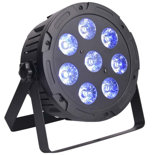 LIGHT4ME QUAD PAR 8x10W MKII RGBW LED slim płaski 12 szt. + case0