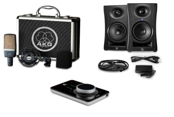 AKG C 214 + DUET 3 + KALI AUDIO LP-UNF - zestaw studyjny