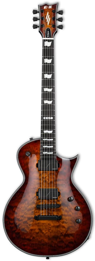 ESP E-II Eclipse Tiger Eye Sunburst