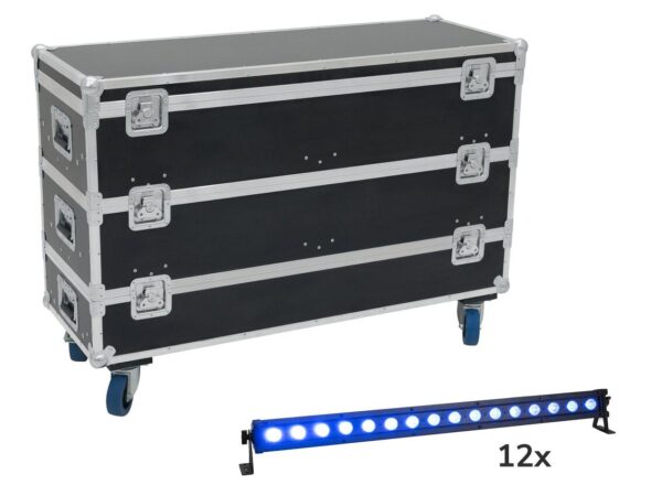 EUROLITE Zestaw 12x LED IP T-Bar 16 QCL Bar + Skrzynia Transportowa