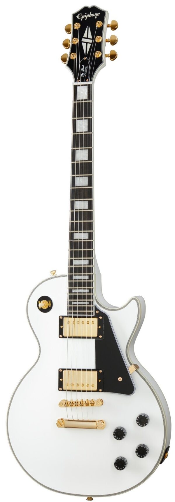 Epiphone Les Paul Custom Alpine White gitara elektryczna + pokrowiec0