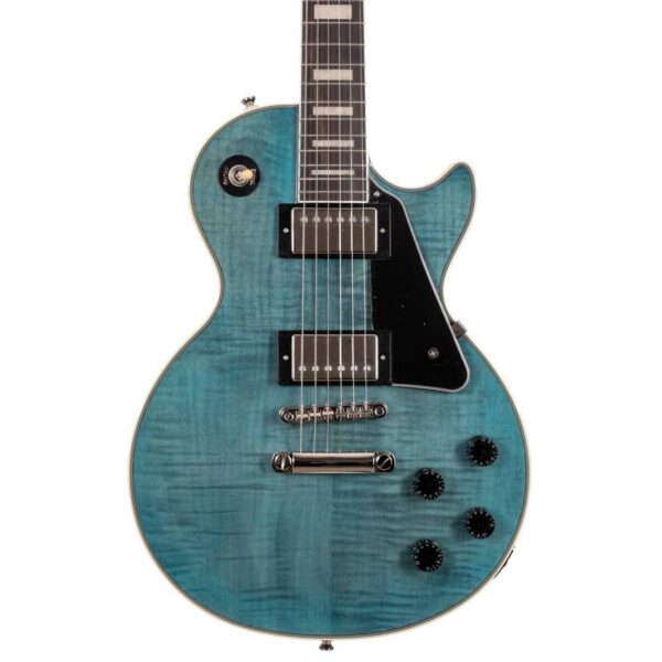 Epiphone Les Paul Custom Figured Transparent Blue -Gitara Elektryczna0