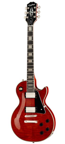 Epiphone Les Paul Custom Figured Transparent Red -Gitara elektryczna