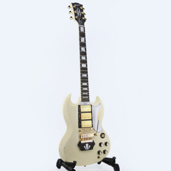 Gibson 62 SG Custom Classic White Short Maestro w/Ebony Block gitara elektryczna0