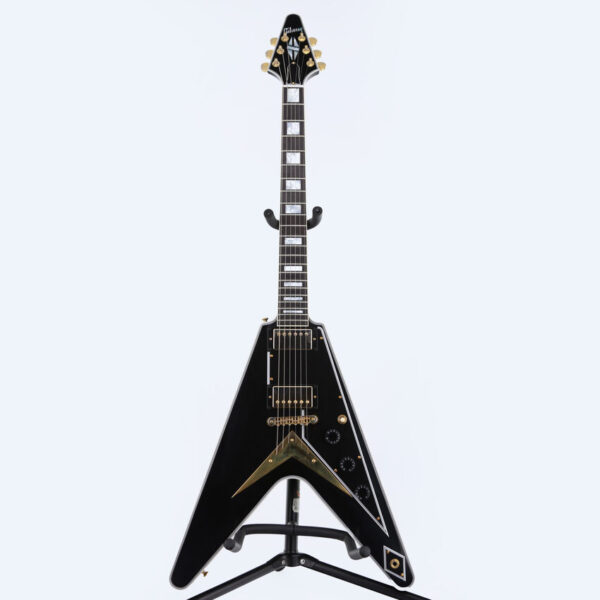 Gibson Flying V Custom w/ Ebony Fingerboard EB Ebony Gloss gitara elektryczna